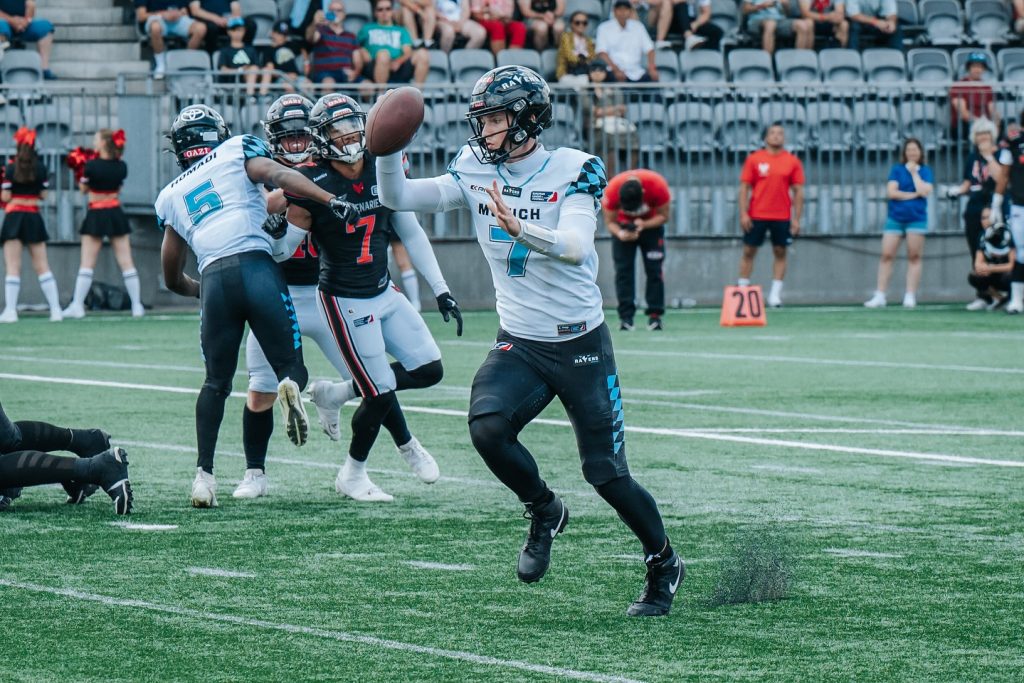 One game at a time. 
Next week – next W. We’re locked in.

#munich #ravens #munichravens #gameday #roadtoplayoffs #win #switzerland #helveticmercenaries
